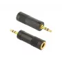 Cablexpert 6,35 mm sieviešu uz 3,5 mm vīriešu audio adapteris | A-6.35F-3.5M