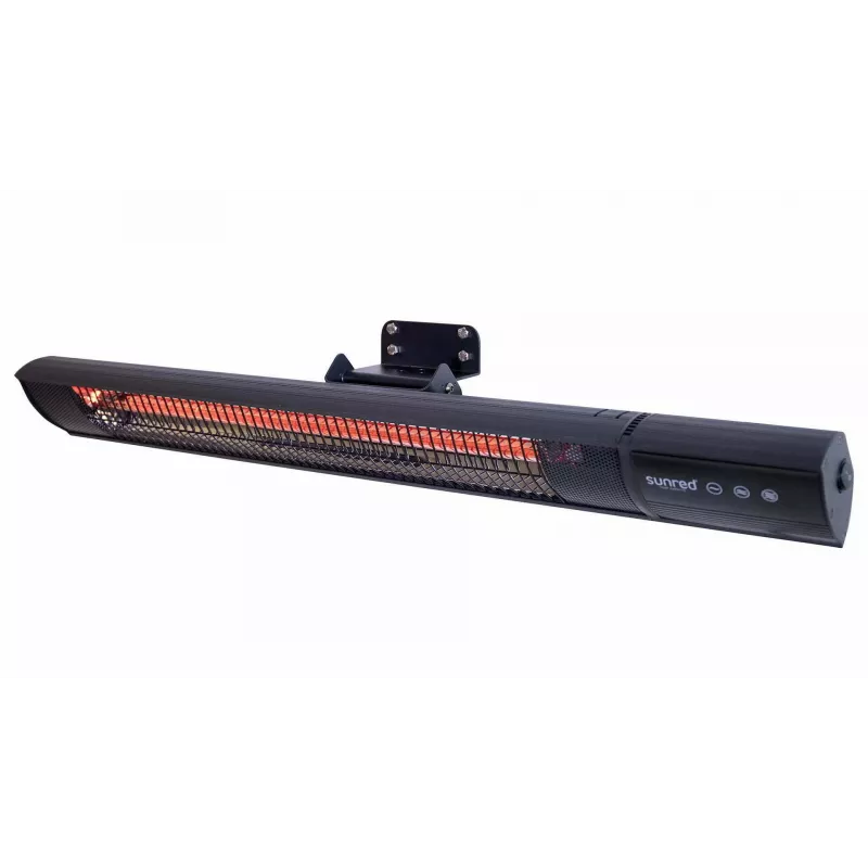 Infrasarkanais sildītājs SUNRED RD-DARK-25, 2500 W, stiprināms pie sienas, IP55, melns