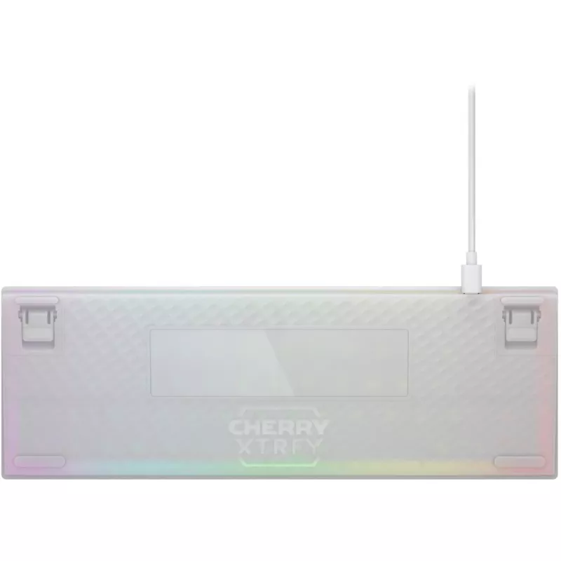 CHERRY K5V2 Compact klaviatūra spēlēm USB QWERTY angļu balta 67 taustiņi RGB LED