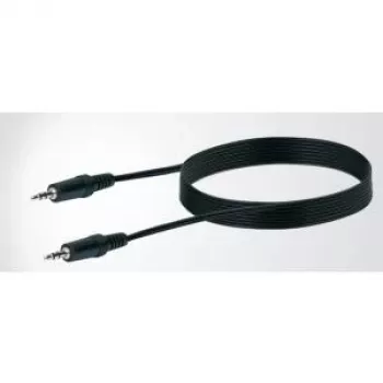 Audio kabelis SCHWAIGER 3,5 mm tēviņš–tēviņš, 3 m, melns