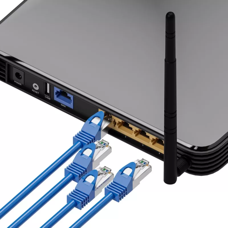 Tīkla kabelis Extralink LAN Patchcord Kat.6A RJ-45 Cat6a 5m zils