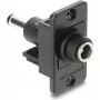 Paneļa montāžas līdzstrāvas ligzdas adapteris DELOCK 5,5x2,1 mm uz 5,5x2,5 mm, modelis 91119