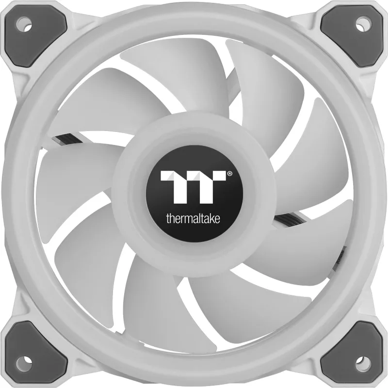 Thermaltake Riing Quad 12 ARGB korpusa ventilators 120 mm balts