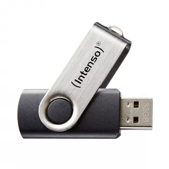 USB zibatmiņa Intenso 32GB USB-A 2.0 melna sudraba