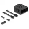 Kabeļa aizsargs DELOCK D-Sub korpuss 9 kontaktu spraudnim/ligzdai, plastmasa ar sprieguma samazināšanu, 33.3×33.8×14.8 mm, melns