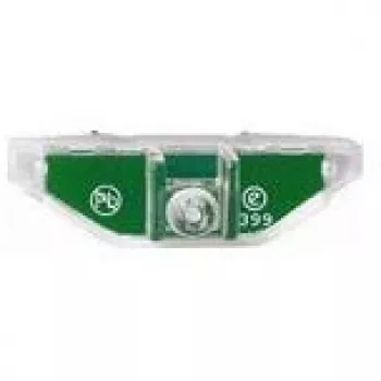 Orientācijas gaisma Merten MEG3901-0006, LED, zaļš korpuss, sarkana gaisma, maiņstrāva 100–230 V