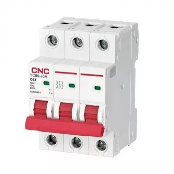 CNC automātiskais slēdzis, 3P, 63A, C klase, 6kA
