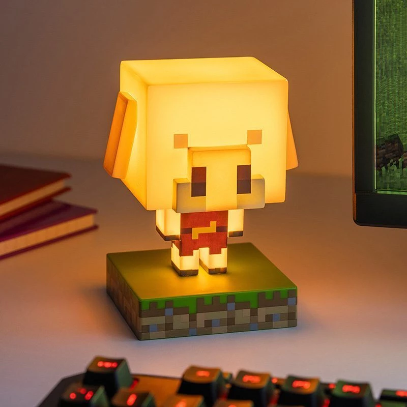 Galda lampa Paladone Icon Light PP14431MCF Piglin LED, dekoratīvs spēļu tematikas dizains