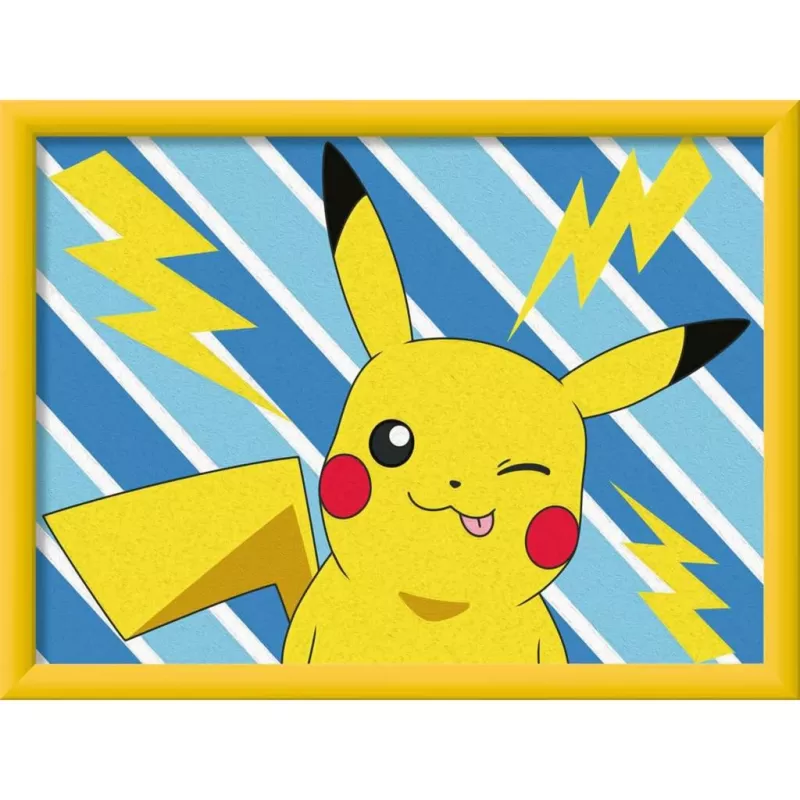 Gleznošanas komplekts Ravensburger CreArt — Cheeky Pikachu (modelis 25557) krāsošanas pēc numuriem komplekts
