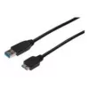 ASSMANN SuperSpeed USB 3.0 kabelis, USB A spraudnis uz Micro USB B spraudni, Cu AWG 28, 2x ekranēts, gar. 1,0 m (AK-300116-010-S)
