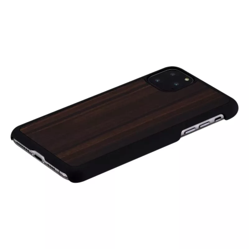Viedtālruņa maciņš man and wood iPhone 11 Pro Max, melnkoka melns