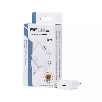 Lādētājs 30W USB-C Beline Beli02177 balts ar USB-C kabeli