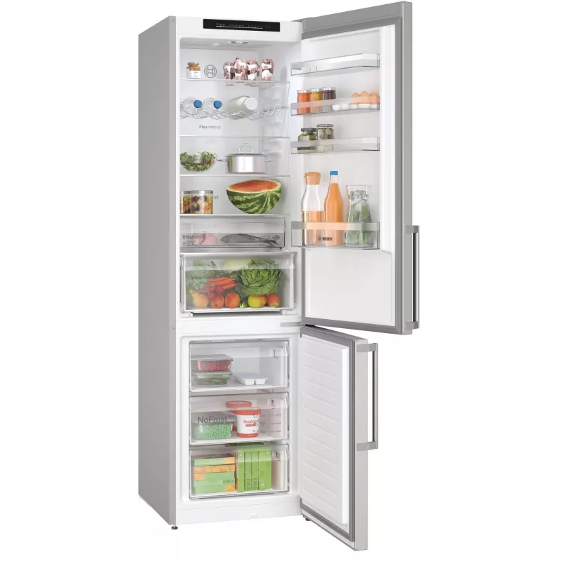 Bosch Serie 4 KGN39VICT ledusskapis-sal dētava Brīvstāvošs 363 L Nerūsējošais tērauds