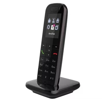 Telekom Speedphone 52 DECT telefons ar zvanītāja ID, melns