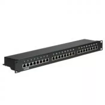 Patch Panel VALUE Cat.5e 24 Ports STP Melns
