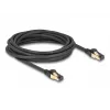 Tīkla kabelis DeLOCK RJ45 Cat.6A vīriešu uz vīriešu S/FTP 5 m melns