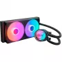 Šķidruma CPU dzesētājs NZXT Kraken Core RGB 240 — Daudzfunkcionāls 240 mm radiators, RGB apgaismojums, melns