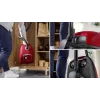 Putekļsūcējs Bosch BGB 41RD3H — 600 W, 4 L putekļu maisiņš, HEPA filtrs, 11 m darba rādiuss, teleskopiskā caurule, sarkans