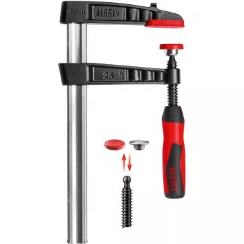 Stieņu skava BESSEY TG30-2K 30 cm Alumīnijs Melns Sarkans