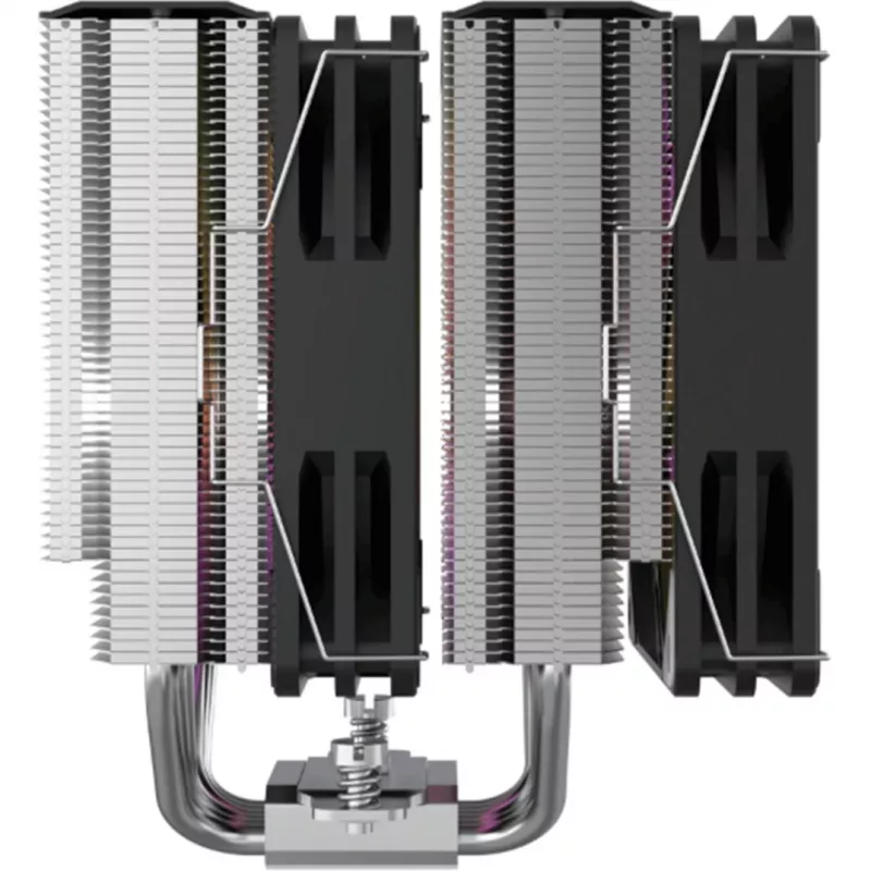 CPU dzesētājs Silentware Titan RGB Dual-Tower ar 6 siltuma caurulītēm un 2×120mm PWM A-RGB ventilatoriem