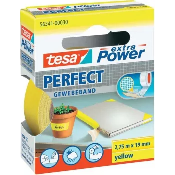 Līmlente Tesa extra Power Gewebeband 56341-30-2, 2,75 m × 19 mm, dzeltena