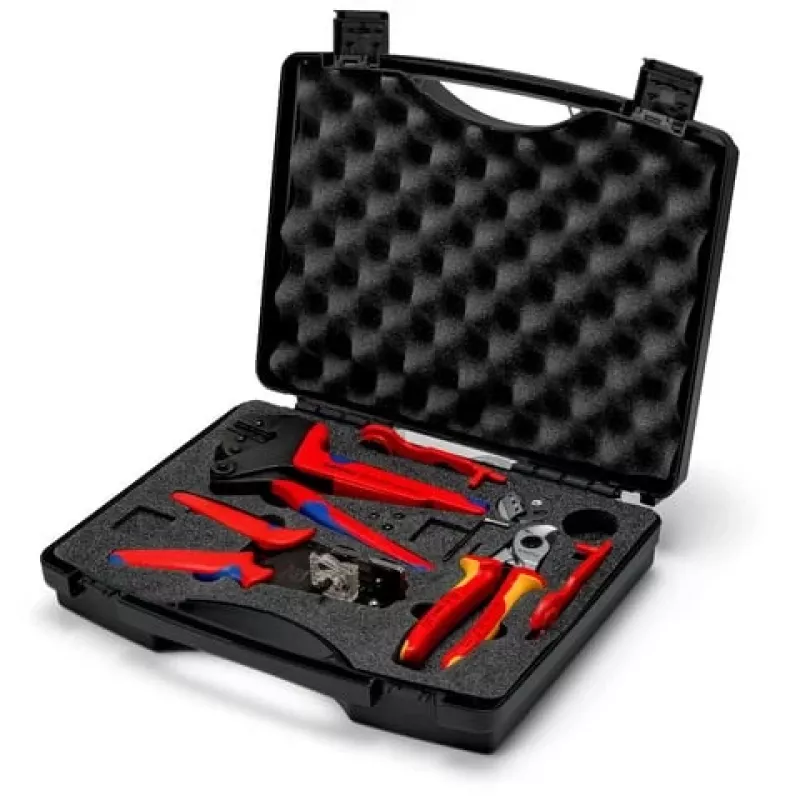 Knipex 97 91 04 V02 fotovoltu MC4 savienotāju instrumentu komplekts