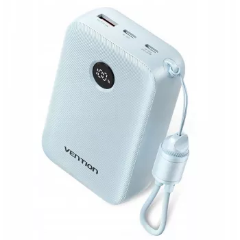 Ārējais akumulators Vention FKBL0-C 20000 mAh, 2x USB-C + 1x USB-A, zils