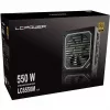 LC Power Super Silent Modular Series LC6550M V2,31 - Barošanas bloks (iekšējais) - ATX12V 2,3 - EPS12V - 80 PLUS Gold - Maiņstrāva 110-240 V - 550 vati - aktīva PFC - Vesera melns (L