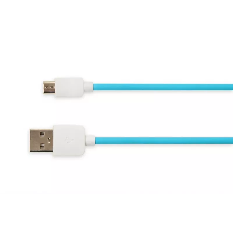 USB 2.0 kabelis IBOX IKUMD3A — USB A uz Micro-USB B, 1 m, zils