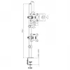 Maclean televizora statīvs 13-27 collas MC-966 (galda, 27), monitora statīvs, melns