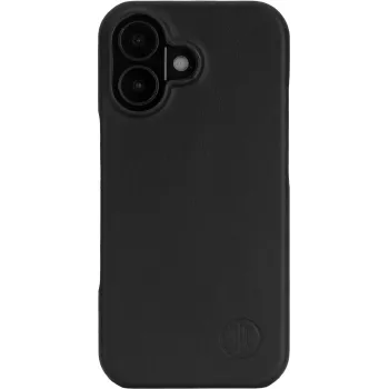 Telefona aizmugures vāciņš jt berlin Genuine Leather Kreuzberg Apple iPhone 17, melns