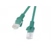 Patch Cord CAT.6 UTP LANBERG PCU6-20CC-0025-G — 0,25 m, RJ-45 vīriešu-vīriešu, CCA, 250 MHz, zaļš, 10 gab. komplekts