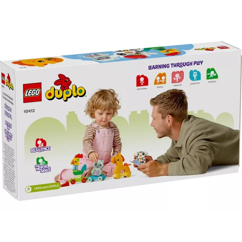Konstrukciju rotaļlieta LEGO DUPLO Animal Train 10412 — 19 gab., vecumam no 1,5 gadiem, 170×60×430 mm
