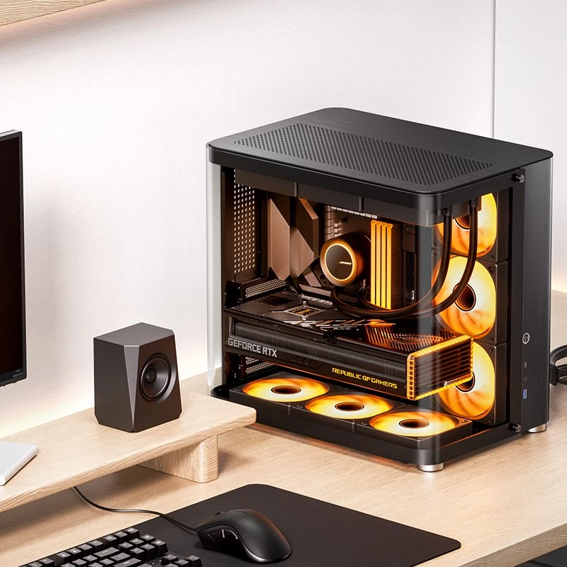PC Case Jonsbo TK-2 2.0 Midi Tower Melns