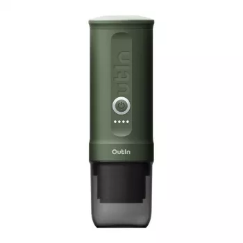 Kafijas automāts OUTIN Outin Nano Melns, Zaļš — malta kafija, 20 bāri, 7500 mAh baterija, 0,67 kg