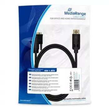 Video kabeļa adapteris MediaRange MRCS199 2m DisplayPort DVI melns