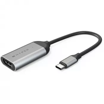 HYPER HD-H8K USB Type-C HDMI nerūsējošais tērauds