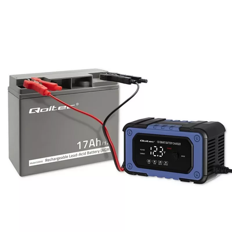 Qoltec 53046 AGM akumulators 12 V 17 Ah, maks. 255 A