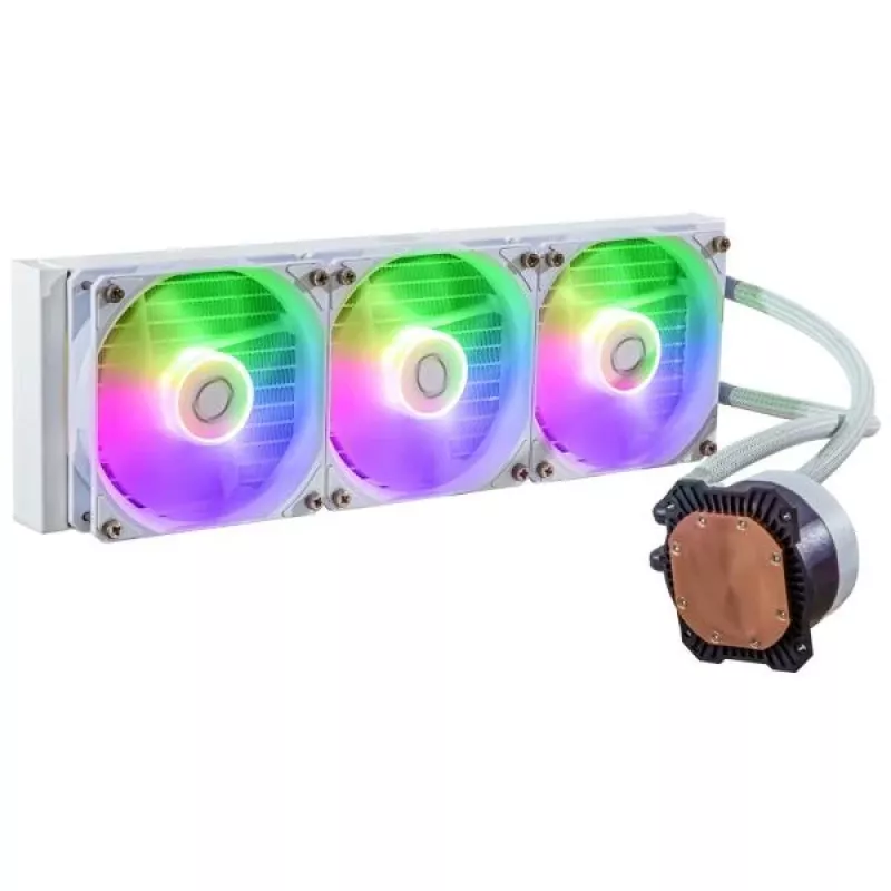 Šķidruma dzesēšanas komplekts Cooler Master MasterLiquid 360L Core ARGB White 12 cm ventilatori