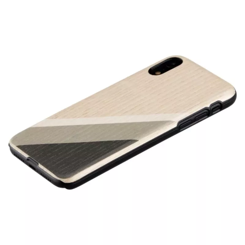 Telefona maciņš man and wood iPhone XR modelim gray suit Melns — aizsargapvalks