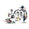 LEGO Star Wars Clone Trooper & Battle Droid Battle Pack konstruēšanas rotaļlietas bērniem ar spīdveja motocikla transportlīdzekli, 4 minifigūras un 5 figūras, dāvanas zēniem