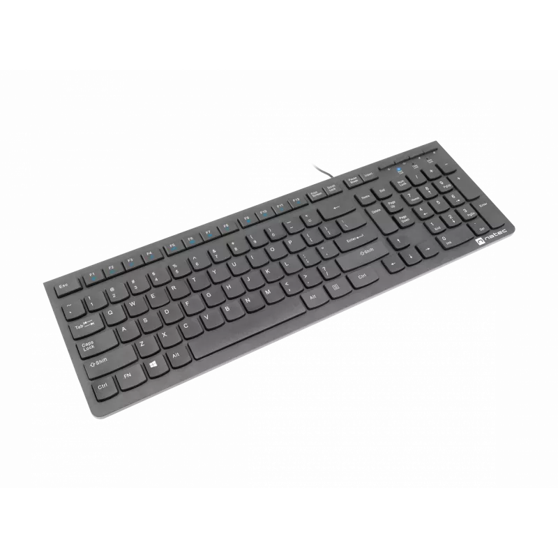 Natec Discus 2 - Tastatūra - QWERTY - US - Melna - Tastatūra - ASV angļu - Melna