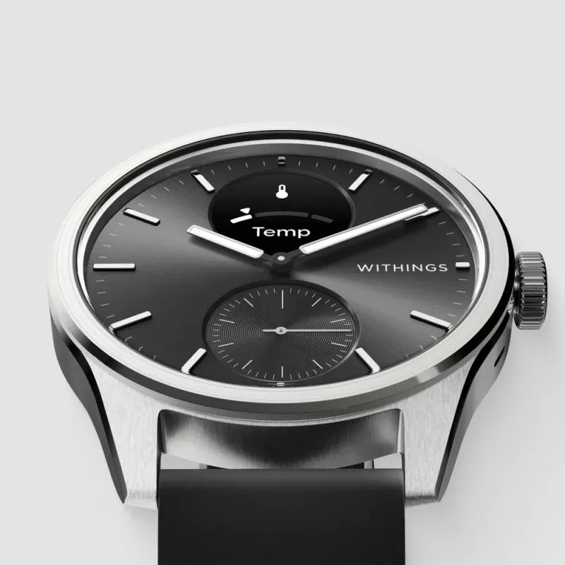 Hibrīda viedpulkstenis Withings ScanWatch 2 melns