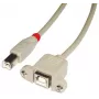 Lindy 31801 USB kabelis USB 2.0 1 m USB B pelēks