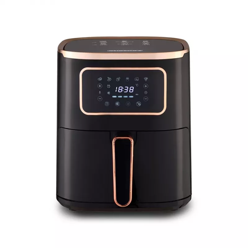 Karstā gaisa fritieris HEINRICH'S HFR 8216 — 5,0 L, 1450 W, melns, LED, skārienvadība