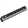 Power Distribution Unit Bachmann 300.003 6 AC outlets 2U Melns pelēka