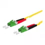 METZ CONNECT OpDAT komutācijas kabelis LC-D APC/LC-D APC OS2 3,0 m - kabelis