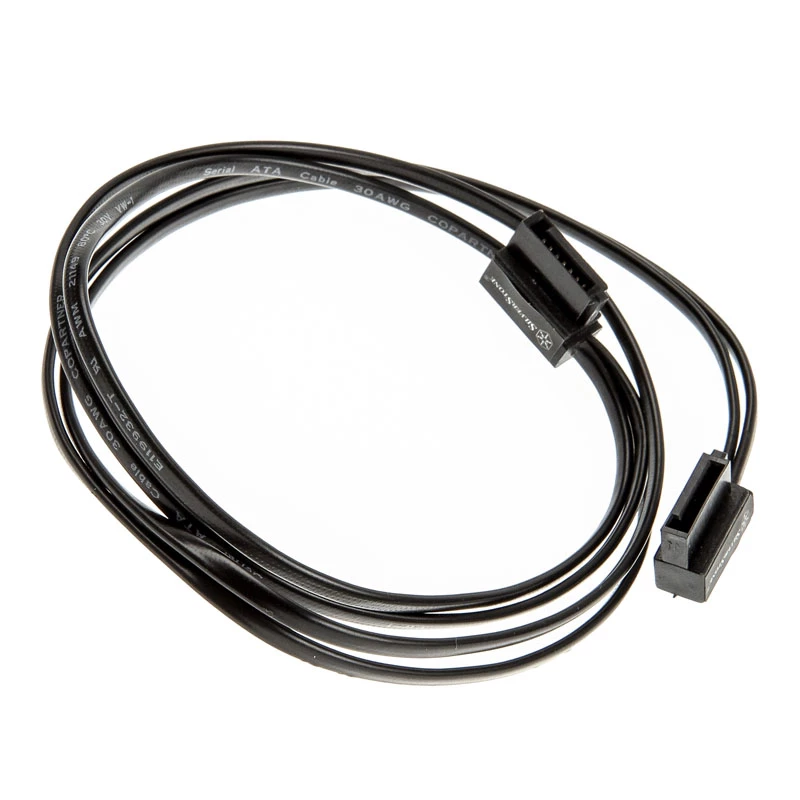 SilverStone SST-CP11B īpaši zema profila SATA kabelis - 50 cm, melns