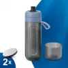 BRITA Active ūdens filtrēšanas pudele 600 ml pasteļzilā krāsā ar filtriem