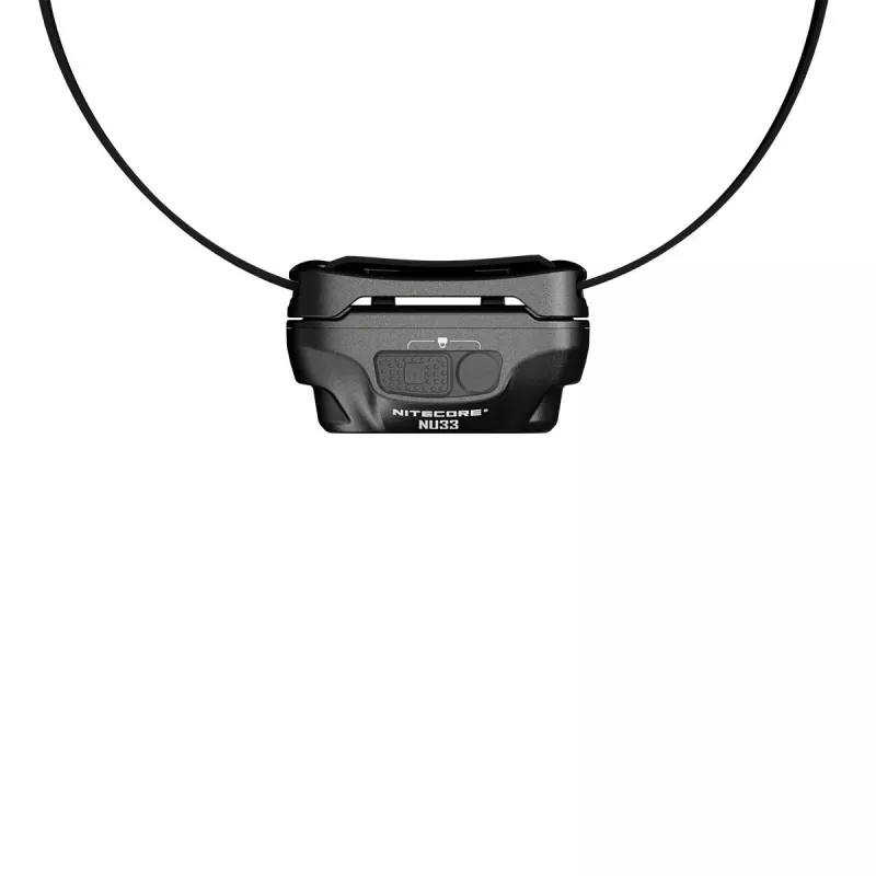 Galvas lukturītis Nitecore NU33, melns, 3 gaismas diodes, 700 lm, alumīnijs, USB uzlādējams, IP66
